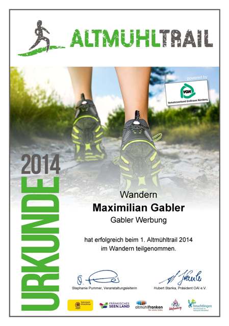 urkunde wandern