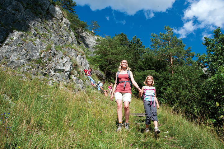 naturpark wandern familie