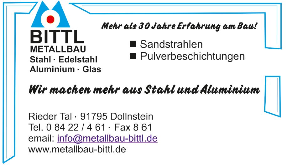bittl metallbau anzeige